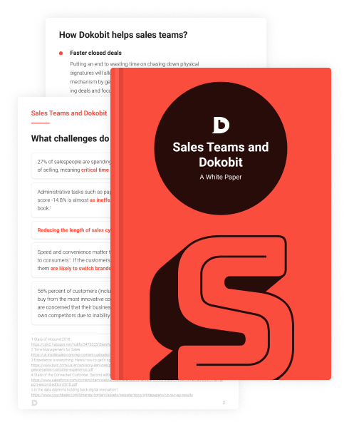 Thumbnail pages of Sales Teams and Dokobit: A White Paper